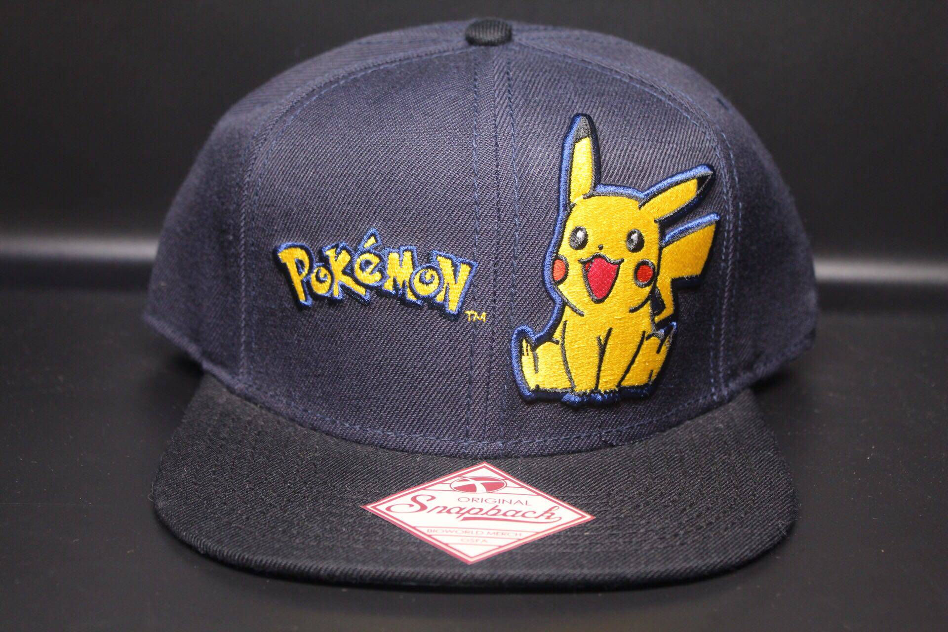 snapback宠物小精灵pokemon皮卡丘沿帽棒球帽ins嘻哈漫威dc帽子