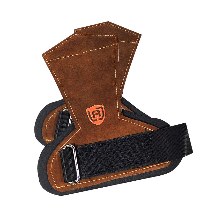 lac真牛牛皮硬拉助力引体向上拉背单杠健身运动护腕