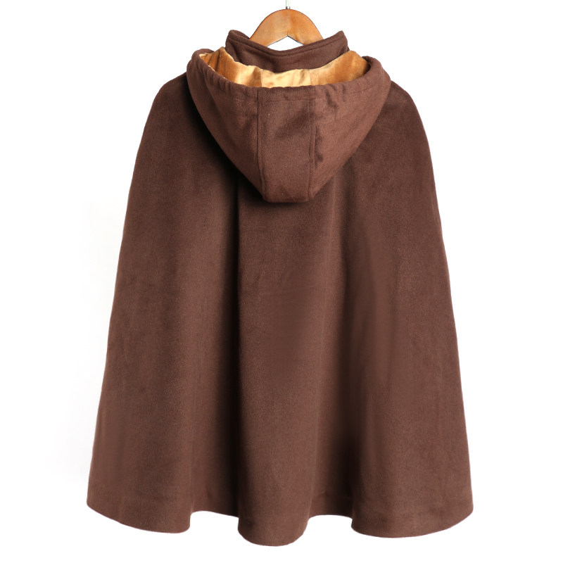 加绒保暖披风风斗冬季连帽男女居士禅修打坐其他民族服装