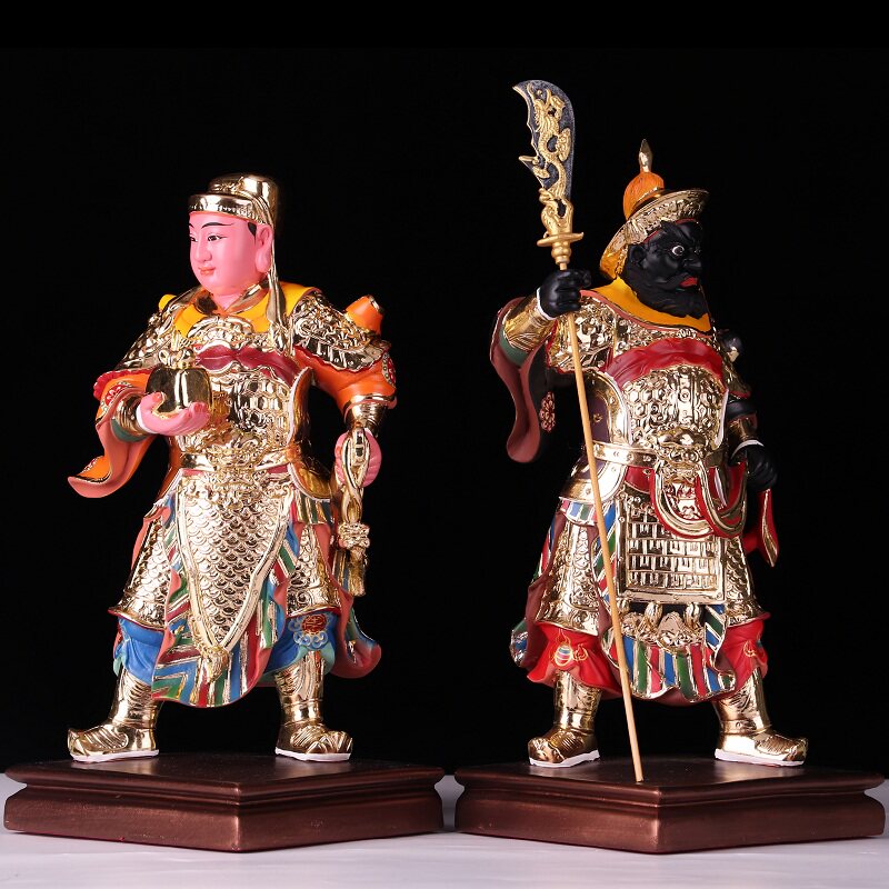 护法关平周神像关公左右居家供奉保平平安将军摆件