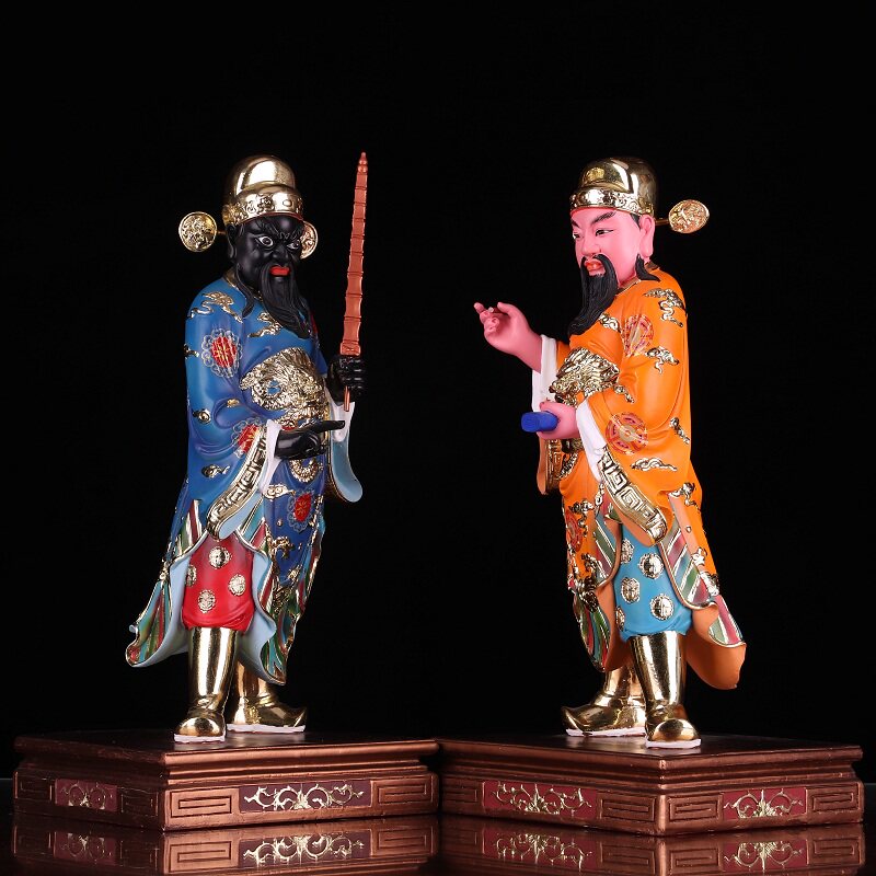 文武判官神像16寸文判官武判官地府阴神城隍爷助手文武判官对价