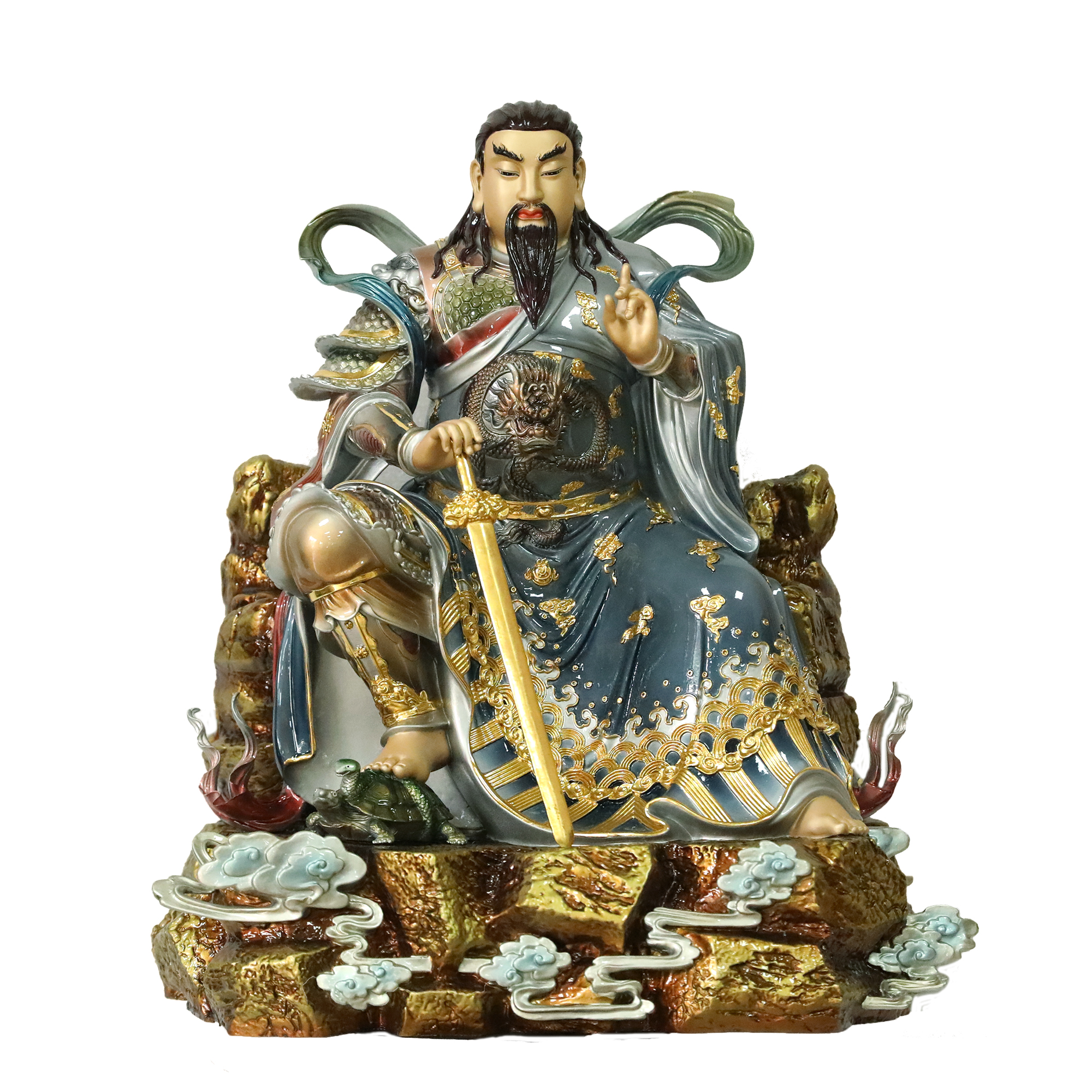 大帝真武纯铜玄天上帝北帝武当山祖师师爷佛像摆件