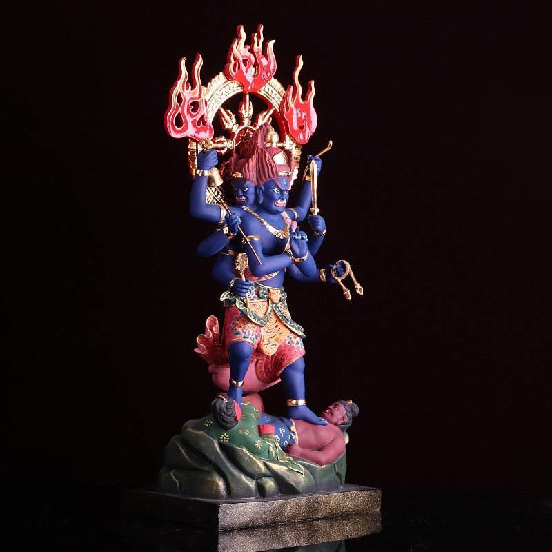 明王三世佛像最胜金刚纯铜供奉密宗五大摆件摆件