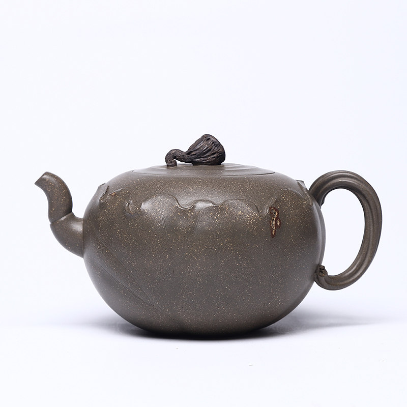 宜兴收藏实力派壶堆荷叶宜兴紫砂段荷叶原矿范志平高徒茶壶