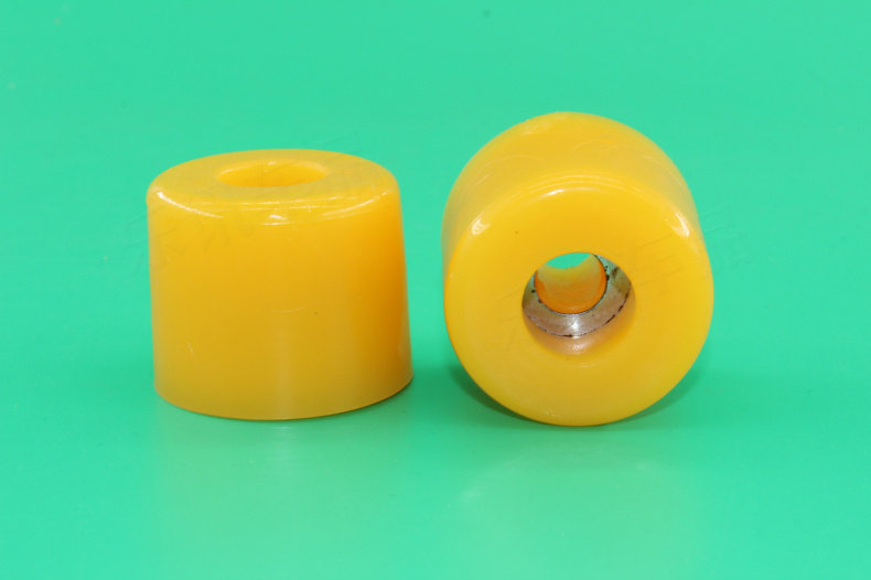 适配橡胶黄色防撞缓冲胶垫胶墩 货车车厢边门防撞胶墩货箱配件