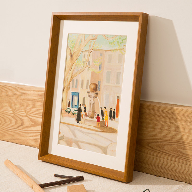 实木大相框挂墙24寸36寸a3定制任意尺寸画框外框8k4k装裱拼图框架