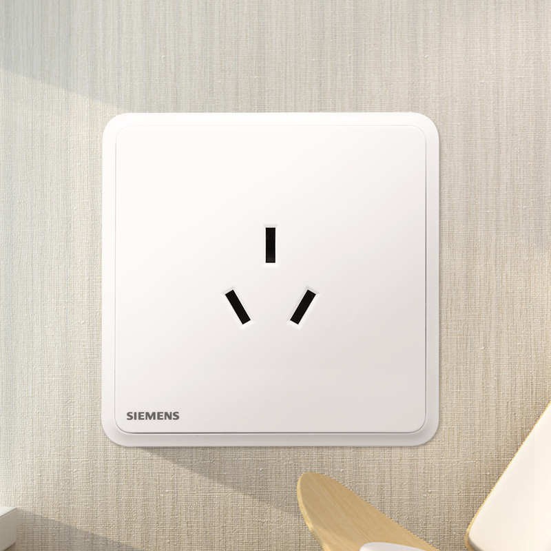 西门子开关插座灵蕴辰曦白色16a三孔空调三相面板电源插座