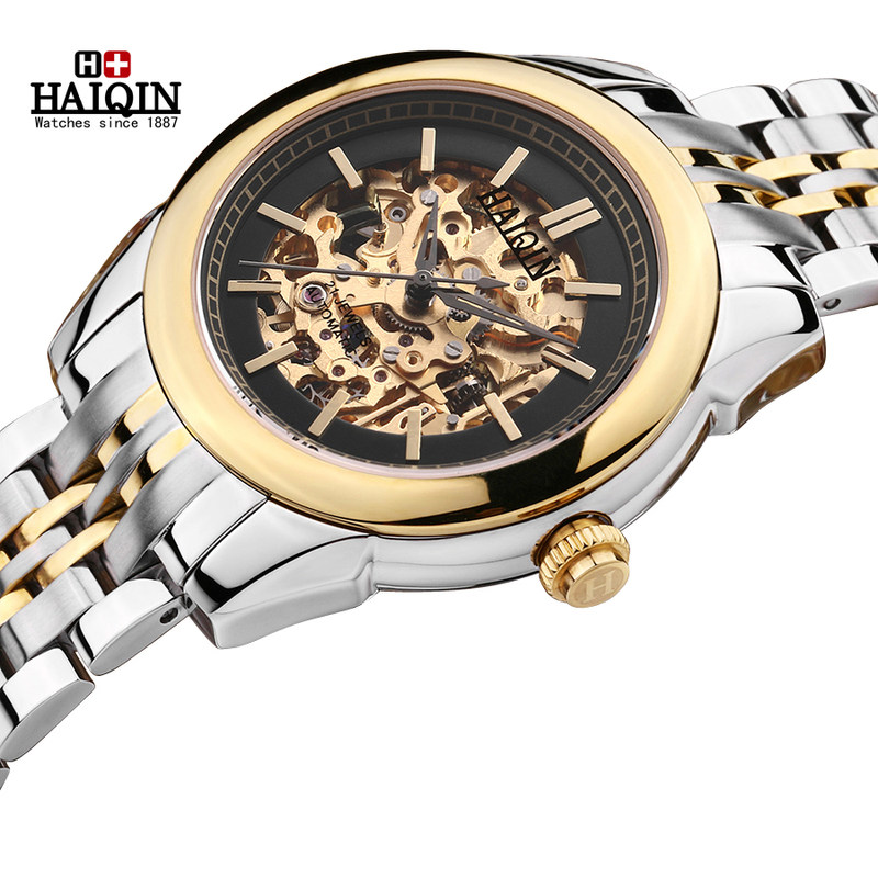 现售瑞士防水浪海琴dw18ck双面机械表