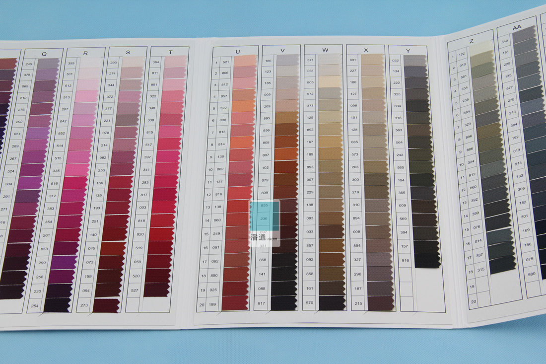 色卡ykk包邮正版日本拉链国际标准专用色卡