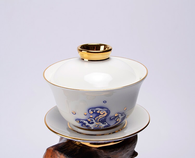 华祥苑海上明珠公道小茶杯茶托滤网泡茶茶杯茶具茶道