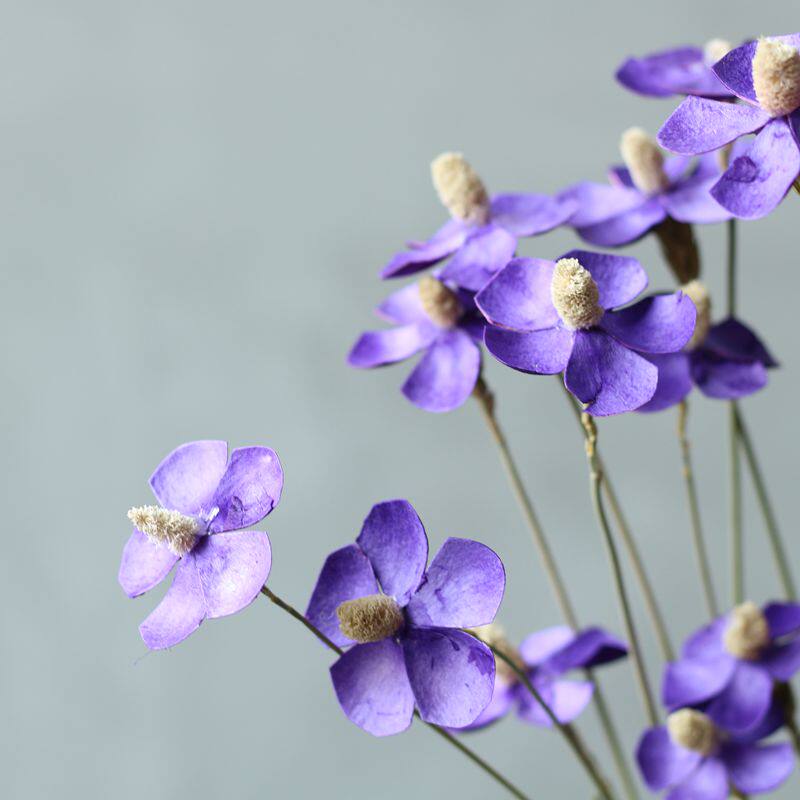 千语千家紫罗兰文艺清新会所装饰摆设艺术干花干花