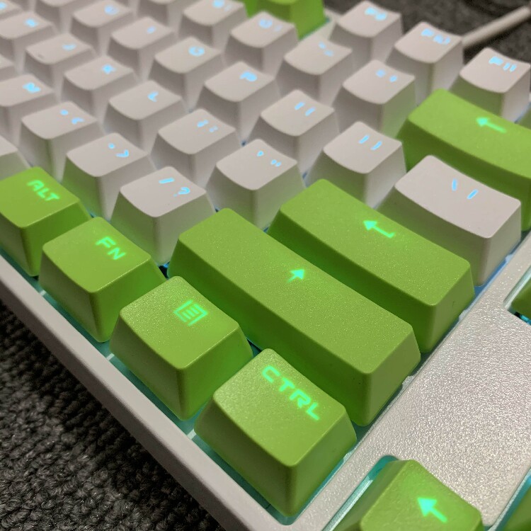 键白绿色机械键盘荧光原谅男友礼物宿舍打字键盘