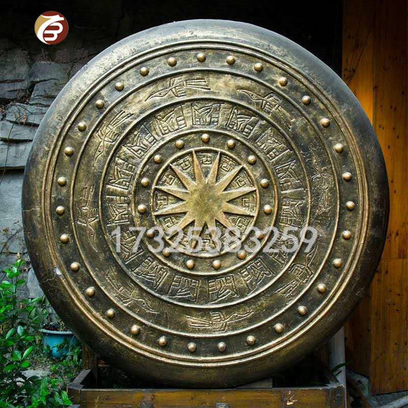 铜鼓民间传世麻江型蛙鼓贵州广西纯铜青铜器厂家摆件