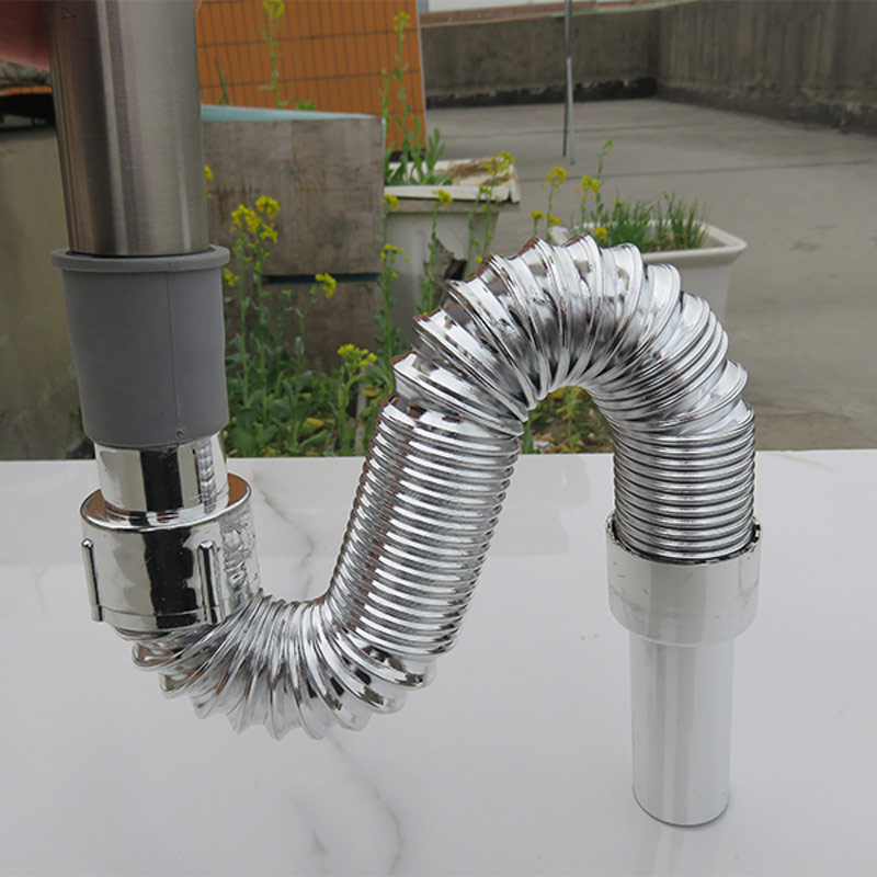 下水面盆排水管内嵌钢丝塑料伸缩洗手盆其它卫浴配件