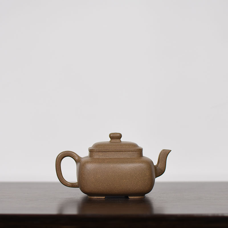 手工顽趣紫砂原矿芝麻绿泥鸣远四方宜兴紫砂茶壶
