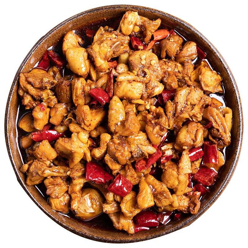 全店满3袋包邮!麻辣鸡肉零食辣子鸡熟食熬夜追剧真空即食170g