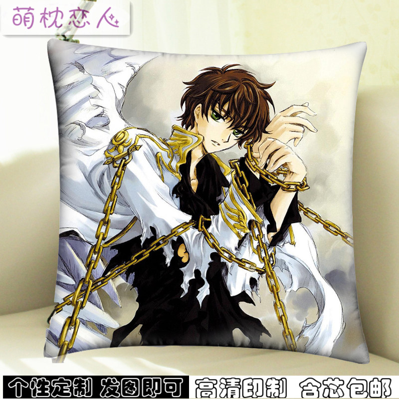 动漫抱枕叛逆鲁鲁修定制反叛鲁路修毛绒靠垫方形动漫毛绒