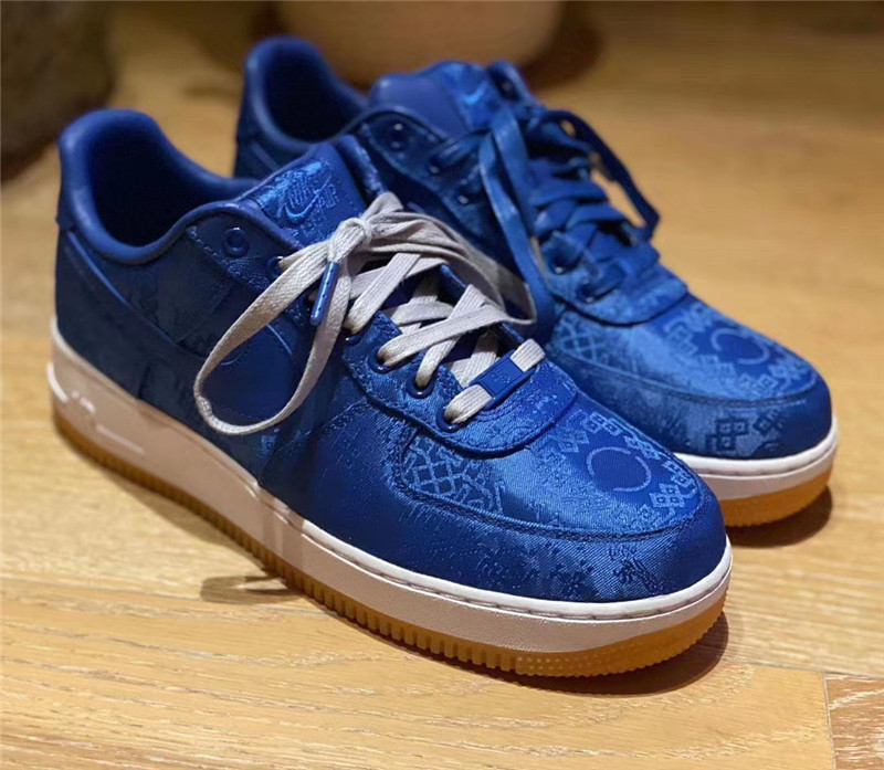 nike/耐克 air force 1 x clot af1蓝丝绸陈冠希联名 cj5290-400