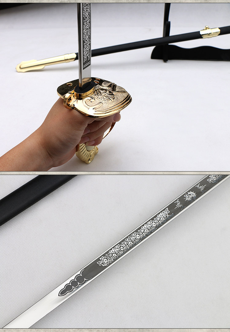 西洋骑士礼仪剑指挥剑宝剑不锈钢舞台表演剑影刀剑