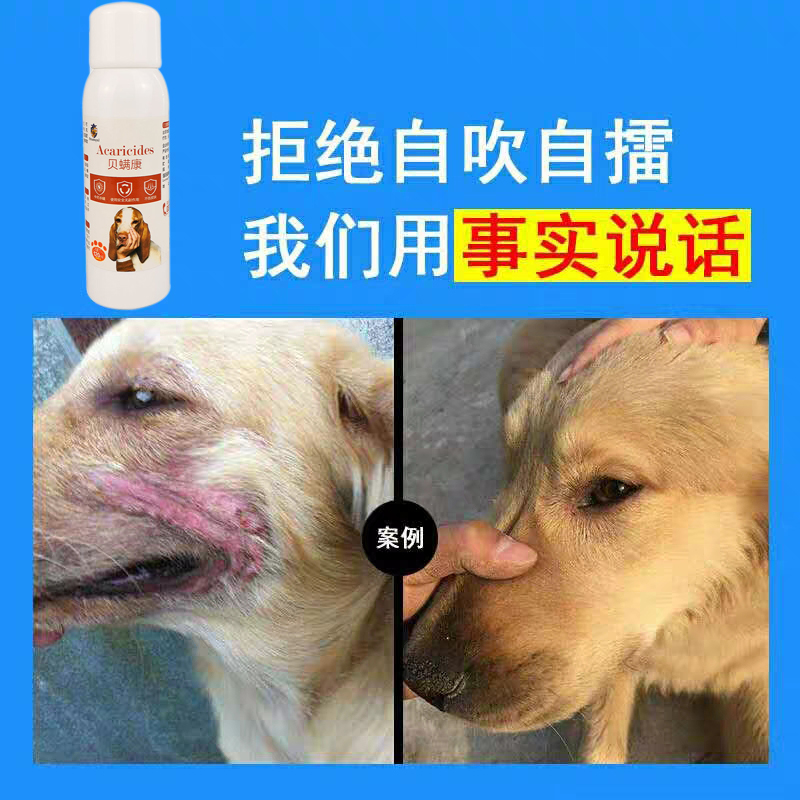 狗狗皮肤病真菌螨虫外用用药宠物螨疥螨狗癣掉毛皮肤喷剂