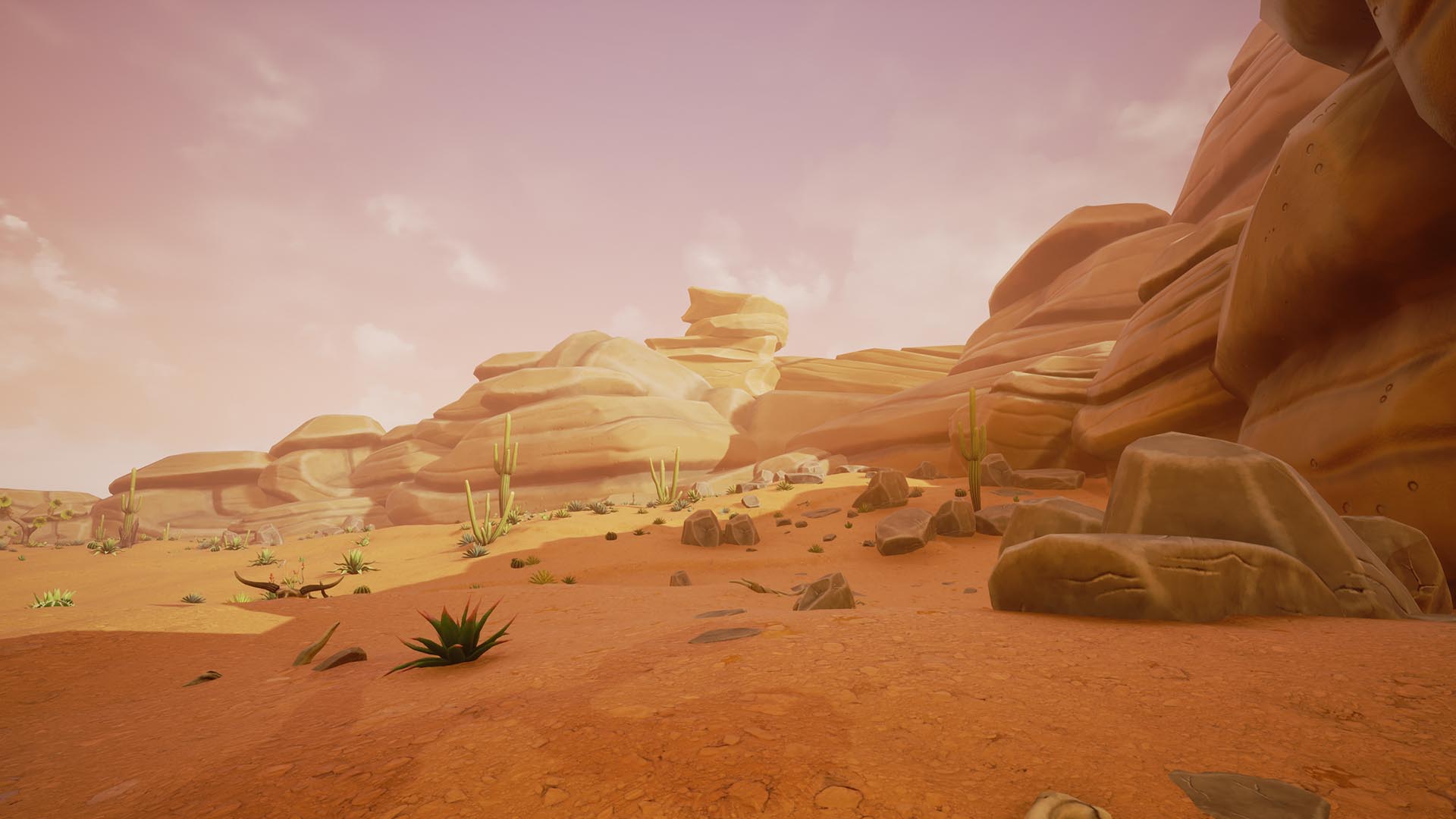 艺术风 沙漠 环境 场景 虚幻4 ue4 stylized desert environment