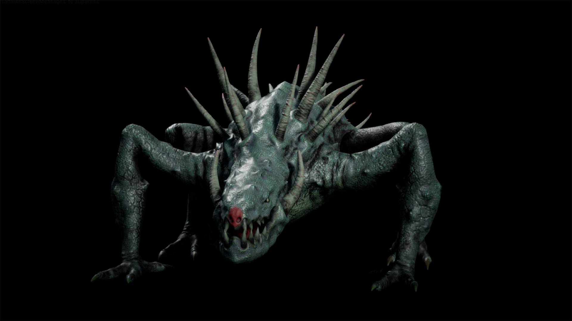 爬行尖刺怪物怪兽boss角色动画虚幻ue4spiny设计素材