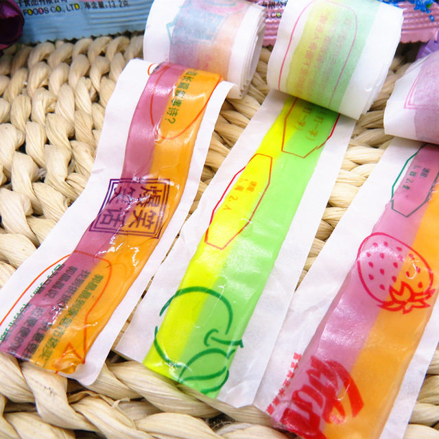 优卡小时候校园零食毛钱果汁卷卷怀旧儿时8090糖果