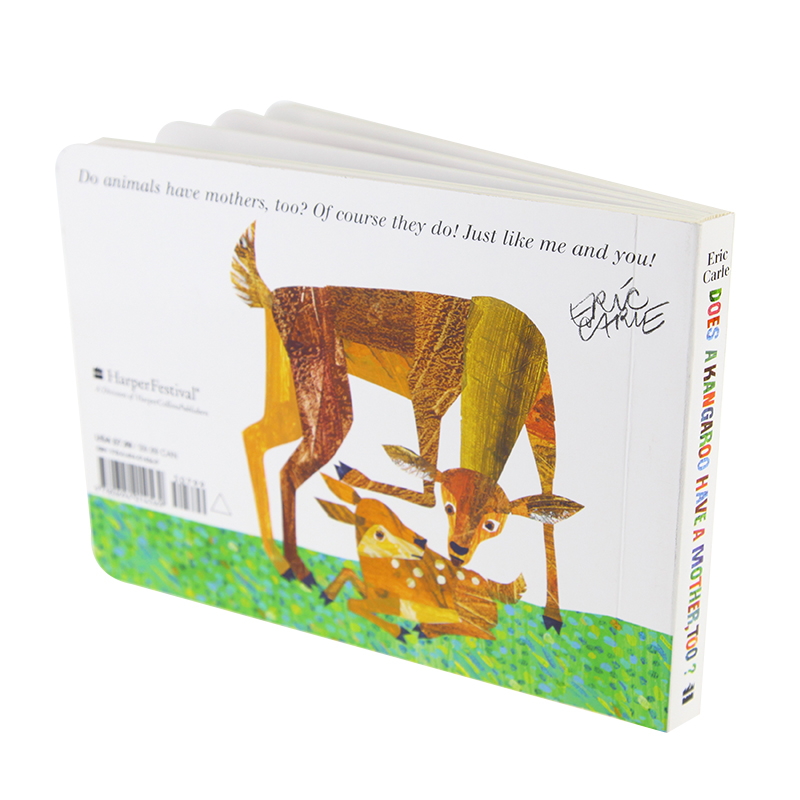 进口原版纸板书 Eric Carle: Does a Kangaroo Have a Mother, Too? 袋鼠也有妈妈么 宝宝启蒙认知趣味 0-3岁 英文原版绘本 - 图3