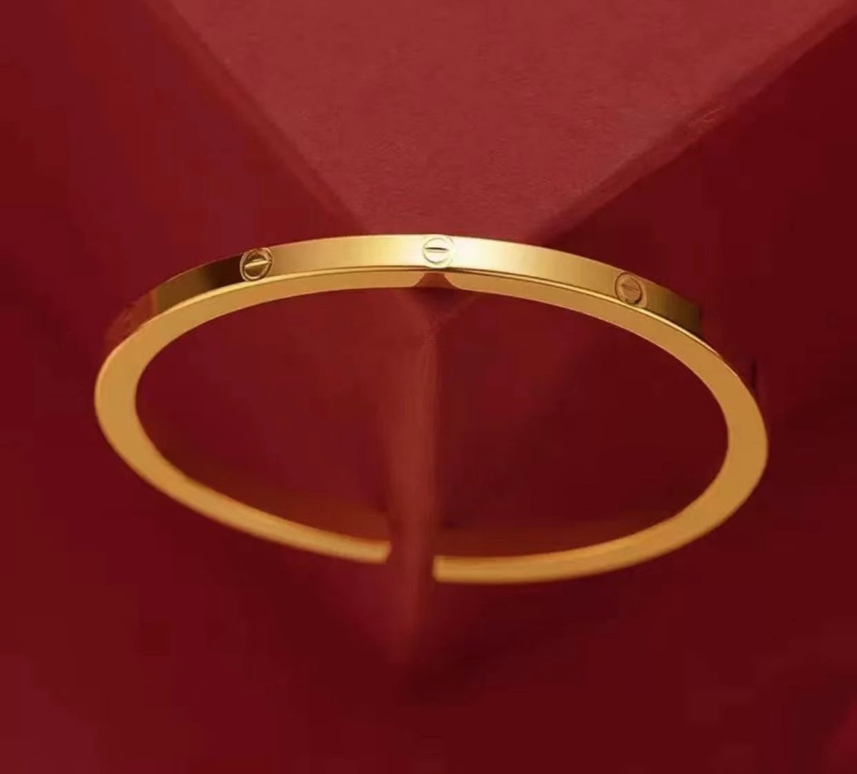 沙金手镯仿真黄金古法传承镯子结婚24k实心手镯