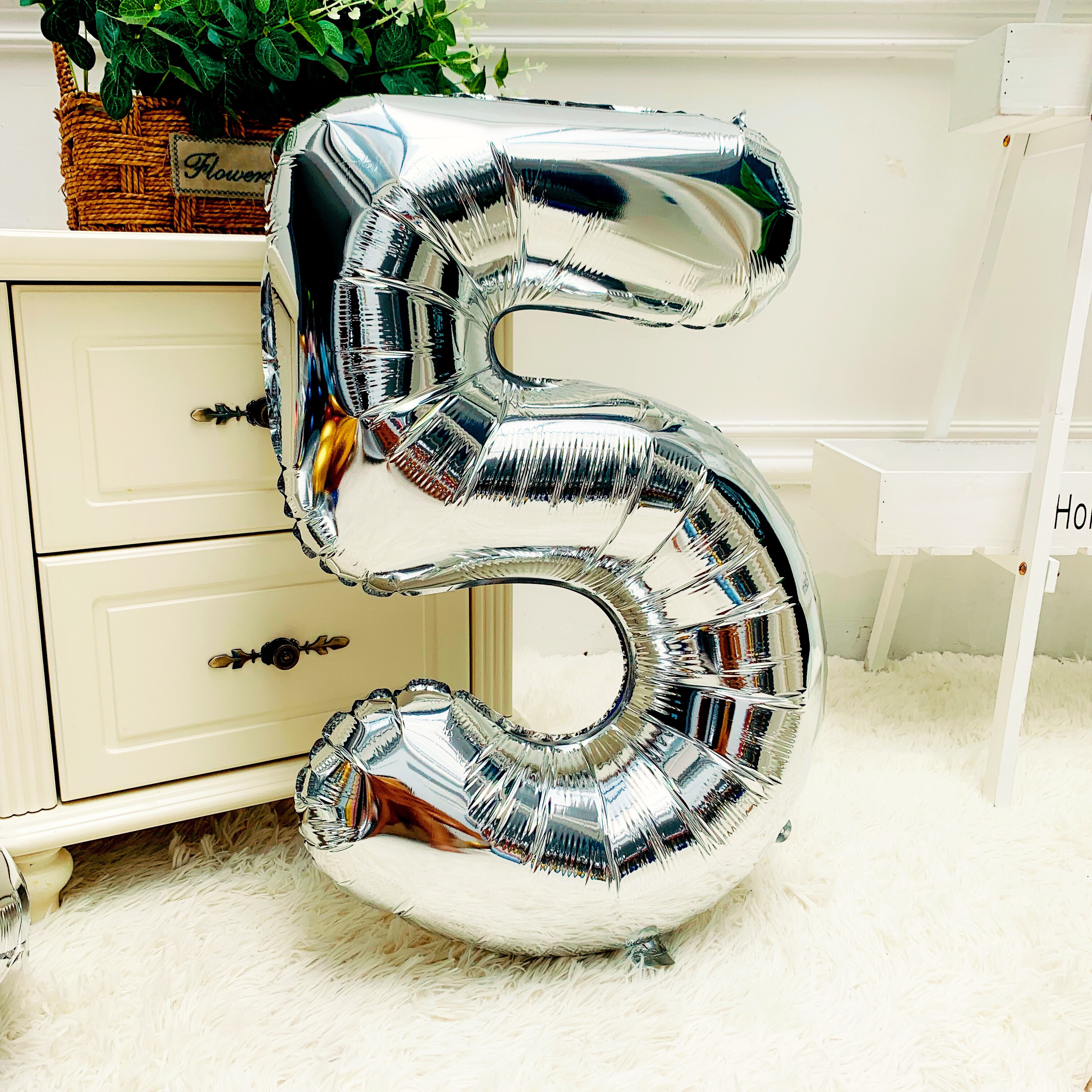 气球生日32英寸金色数字派对装饰表白气球