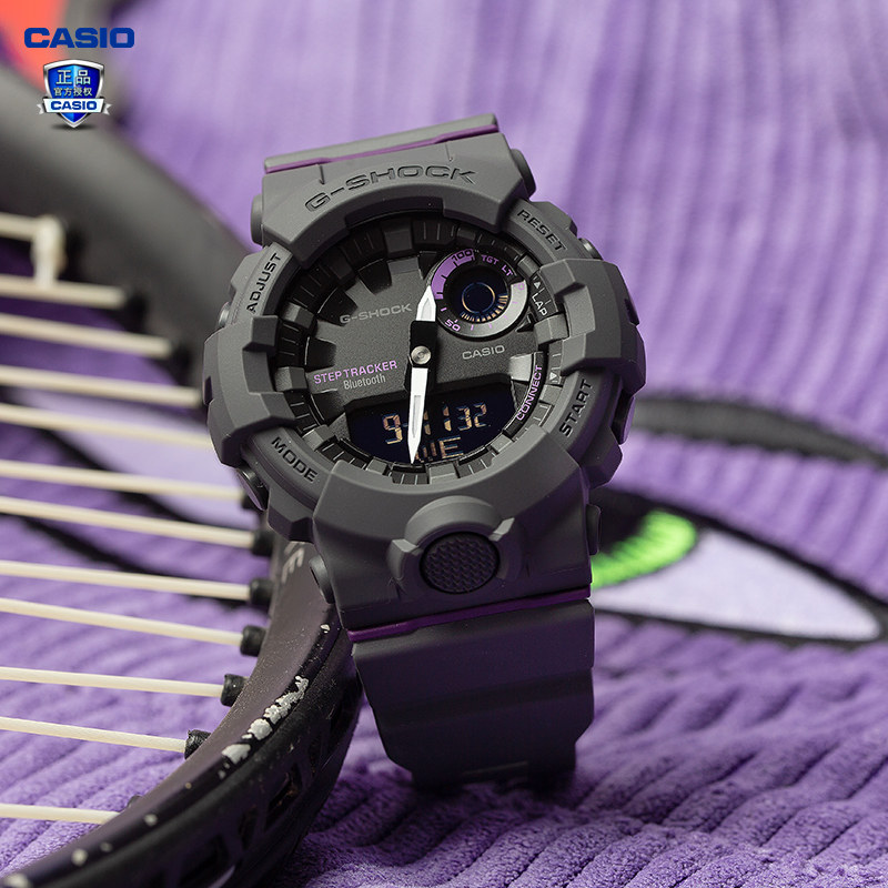casio卡西欧手表gshock新品时尚运动蓝牙计步器gmab800日韩腕表