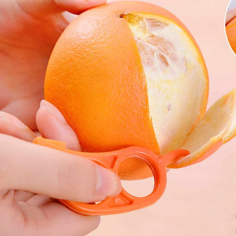 小老鼠开橙创意多功能橙子神器长款塑料剥橙橘子水果削皮器