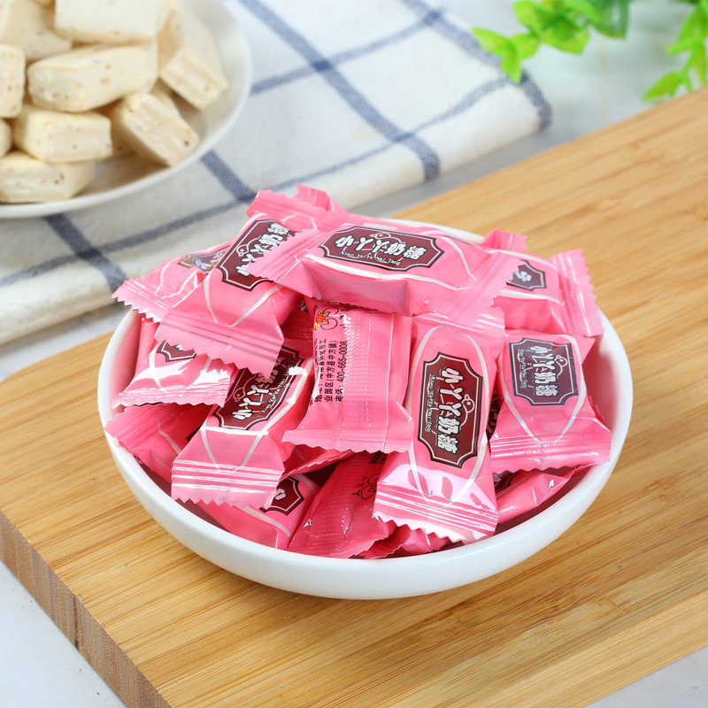 奶糖小丫丫丫袋装糖果喜糖500g2袋礼包原味传统糖果