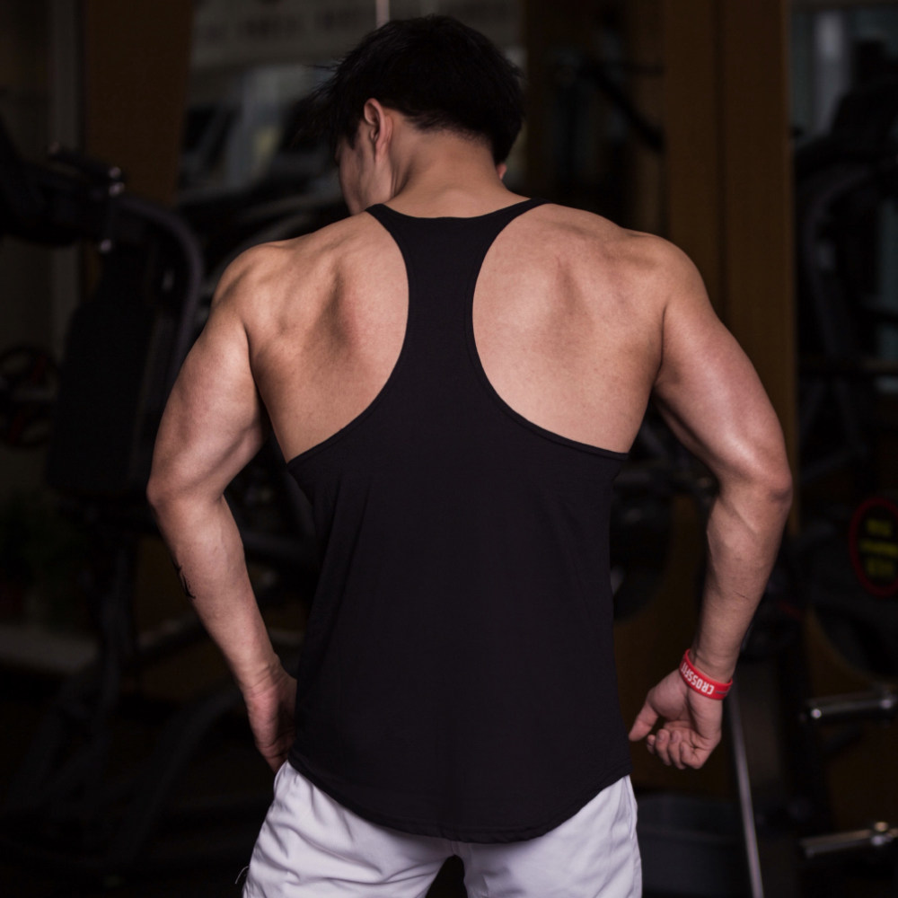 男子健体背心肌肉训练夏季运动健美宽松无袖健身衣
