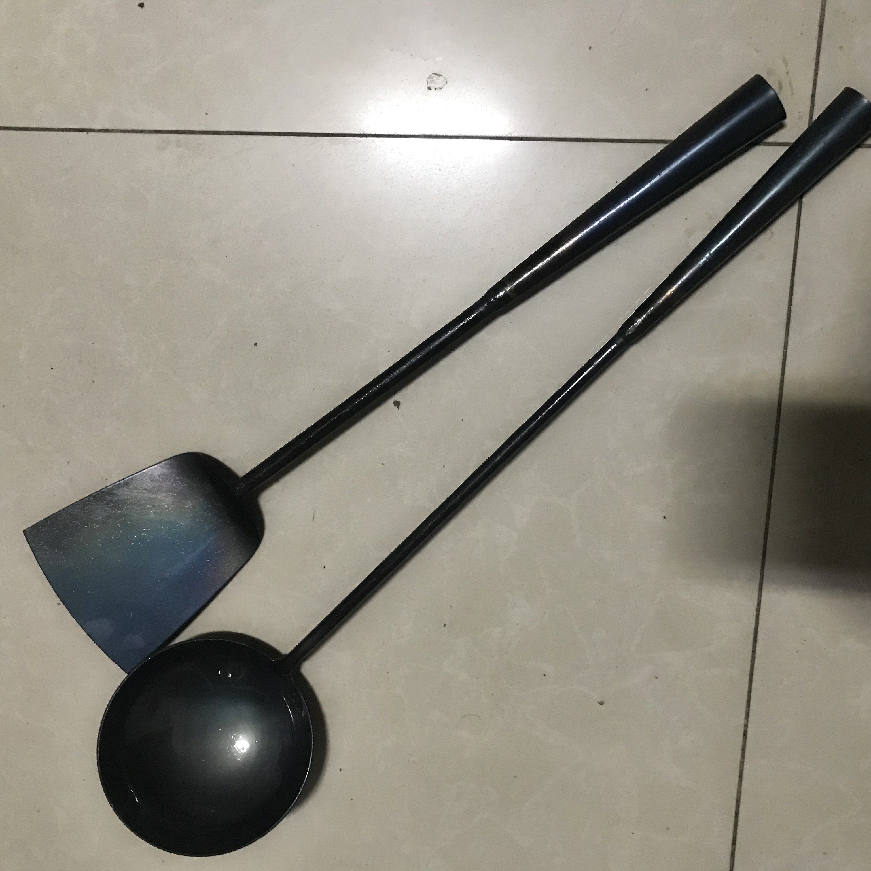铁勺手工锻打铁瓢炒菜厨房家用厨师师大勺子全套勺铲