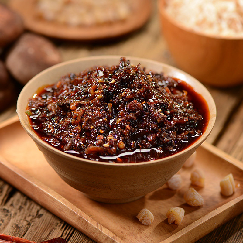 川娃子香菇虾皮瑶柱酱230g拌面夹馍下饭菜不辣手工鲜虾拌饭酱瓶装