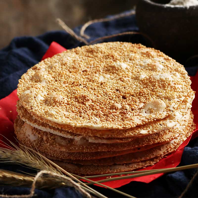 山东淄博周村特产芝麻烧饼500g