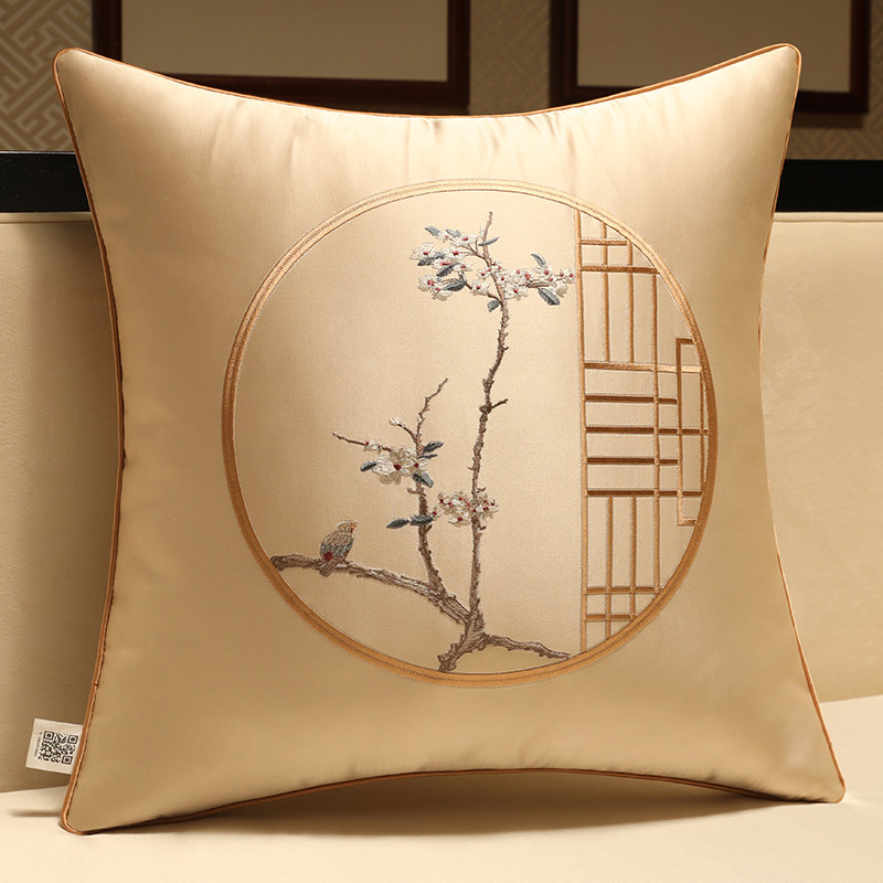 抱枕中式刺绣沙发靠垫客厅中国国风实木家具大号靠垫