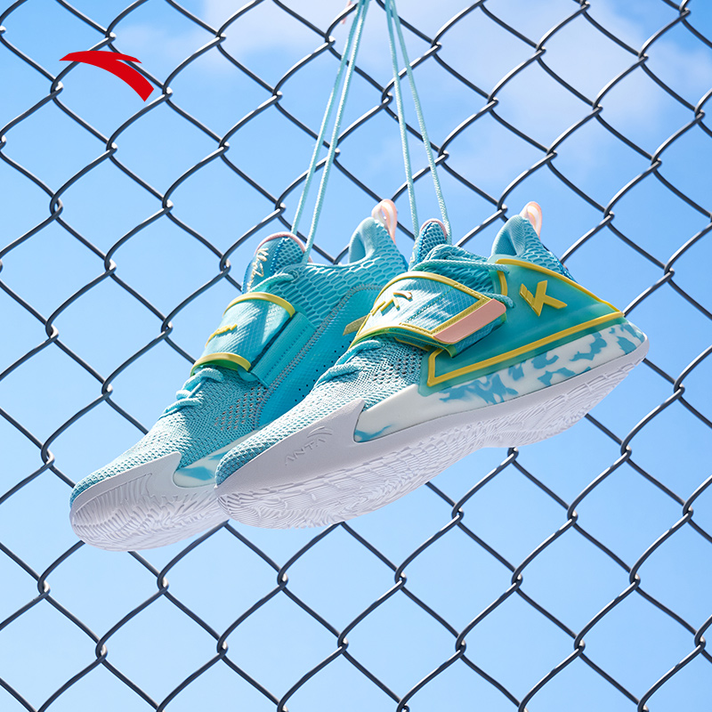 安踏男鞋水花2代篮球球鞋2022新款kt运动鞋篮球鞋