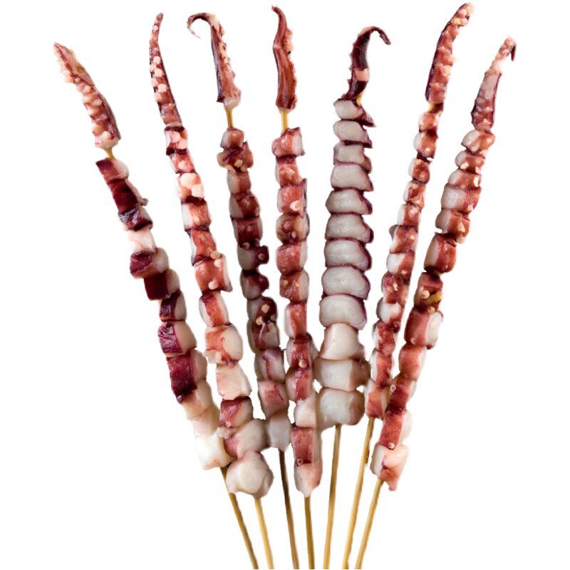 章鱼鱼龙珠串烧烤食材铁板鱿鱼须小串新鲜冷冻冷冻章鱼