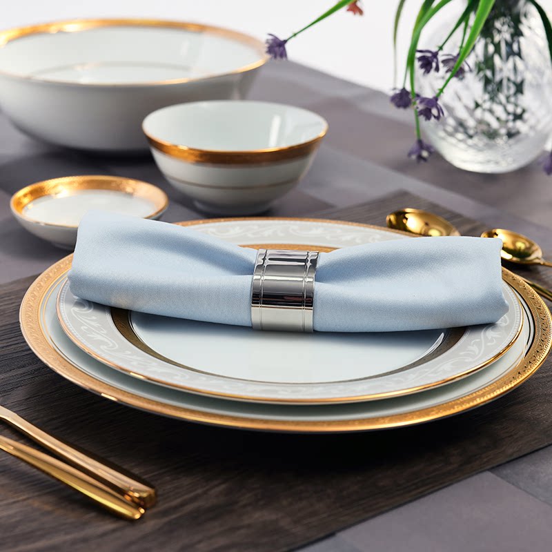 noritake则武中餐厅会所摆台件餐具餐盘套装高档餐厅餐具瓷器套装