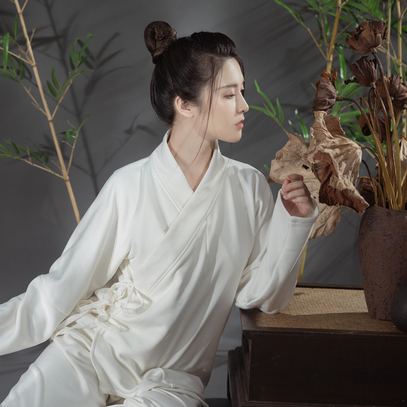 绣罗衣原创汉服现货加厚男女中衣中裤日常内搭春秋纯棉家居服里衣