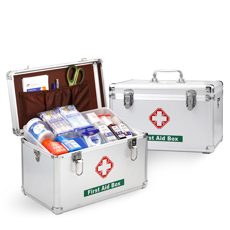 包邮医用铝合金医药箱 特大号码家用医疗出诊急救箱 药箱保健箱包