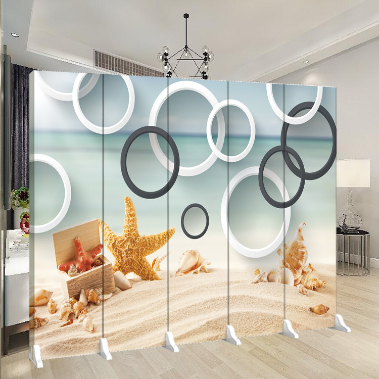 办公室屏风隔断北欧客厅装饰折叠移动推拉简约折屏