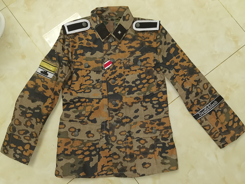 迷彩精英橡树树叶m43下士上衣伪装野战套装夹克