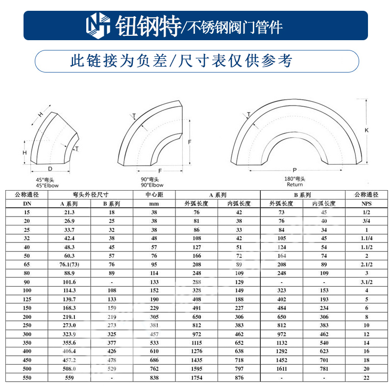 弯头不锈钢90度直角焊接焊接工工业压制无缝冲压弯头