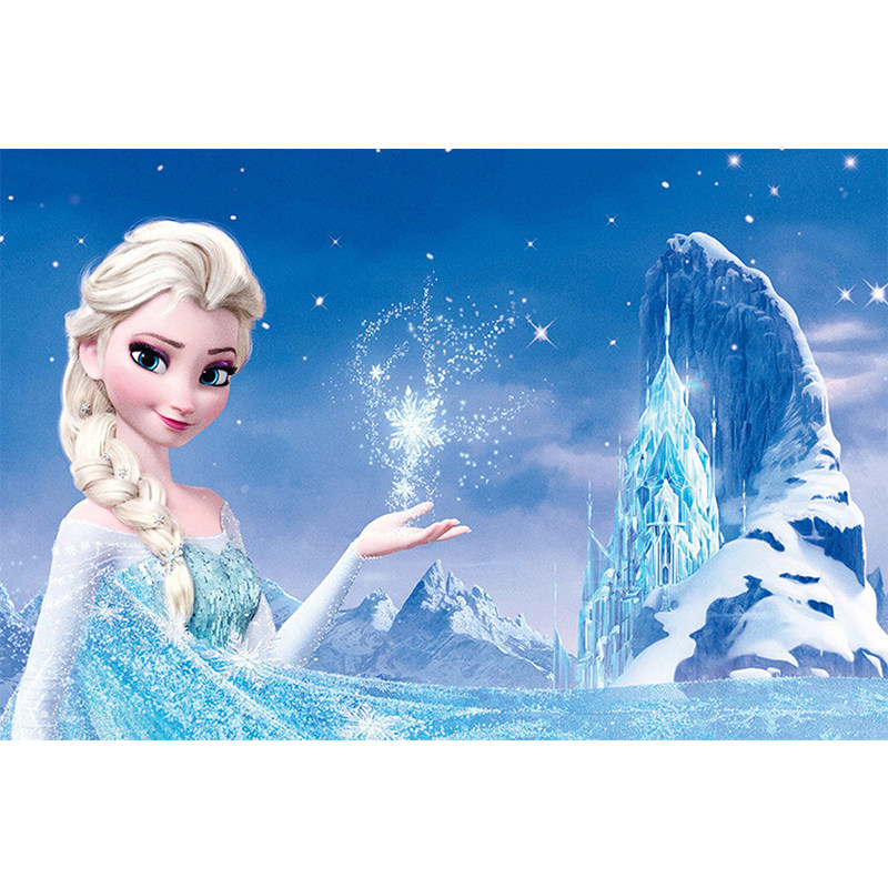 墙纸自粘儿童幼儿园冰雪奇缘墙面装饰卧室床头墙贴