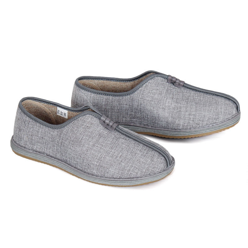 真如界僧鞋夏季艾草老北京布鞋棉麻修鞋居士鞋女舒适布鞋