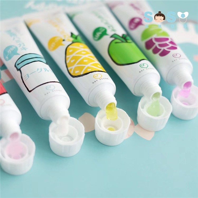 2岁果味水果护齿冻状果冻吞咽牙膏soso宝宝牙膏