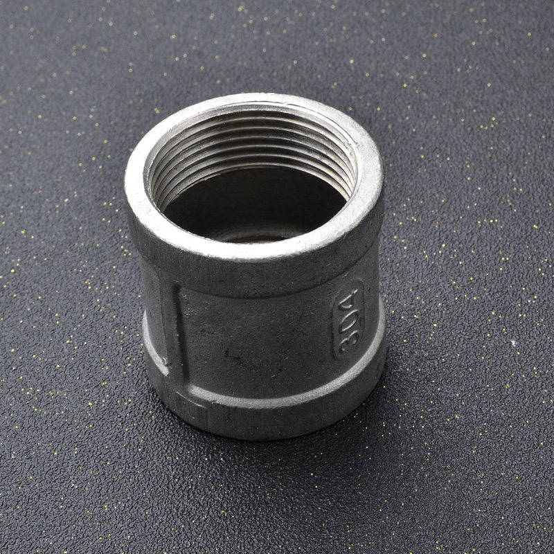 201/304/316不锈钢铸造内牙直通内丝短接管箍dn15 20 25 32 40 50